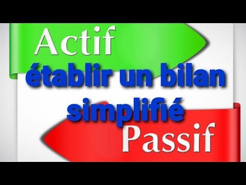 Tuto 1 : Comment établir un bilan simplifié facilement selon le plan comptable marocain