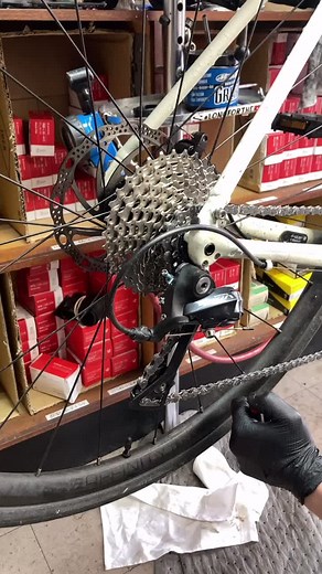 When your customer over-waxes their chain with paraffin wax... #drip #mtb #bike #bikeshop #mechaniclife #asmr #ShadowAndBone #SkipTheRinse