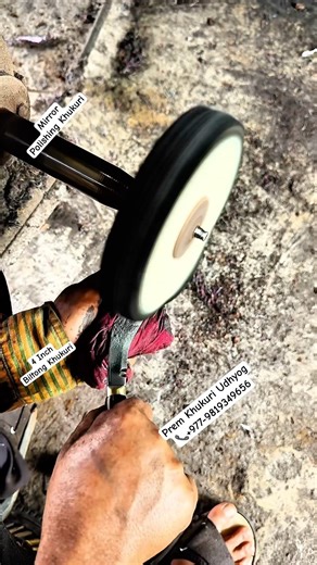 Mirror polishing process of 4” Biltong/Pocket Khukuri/Kukri#shorts #youtubeshorts #shortsfeed