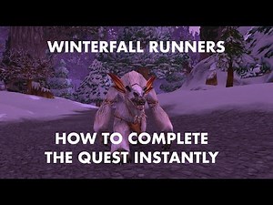 How to complete "Winterfall Runners" instantly (all classes)