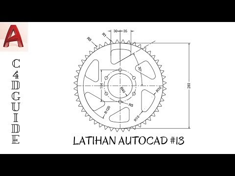 TUTORIAL AUTOCAD BAHASA INDONESIA - MEMBUAT GEAR