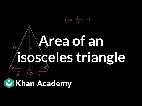 How to Find the Area of an Isosceles Triangle