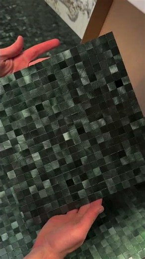 Unboxing Layed Emerald Mosiac Peel & Stick Tiles