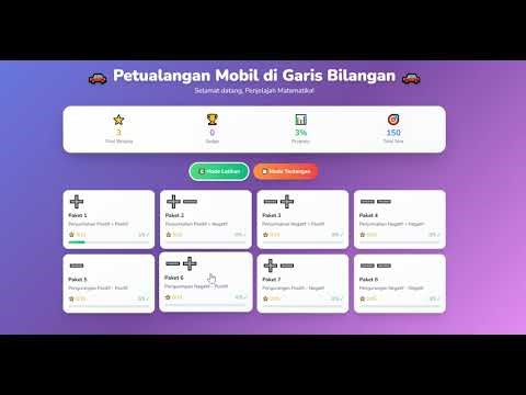 8 Paket Penjumlahan bilangan positif dan Negatif