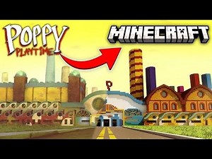 Minecraft poppy Playtime factory build in minecraft Pe/Bedrock