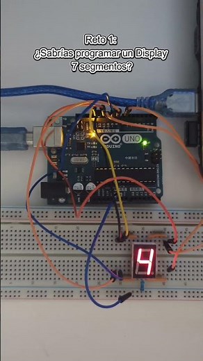 Reto 1: Aprende a programar un display de 7 segmentos 🔢💻