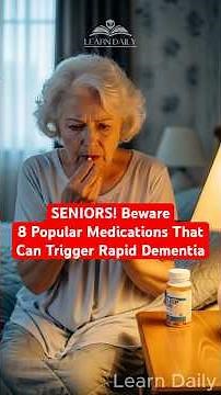 Seniors : Beware! 8 Popular Medications That Can Trigger Rapid Dementia | Learn Daily