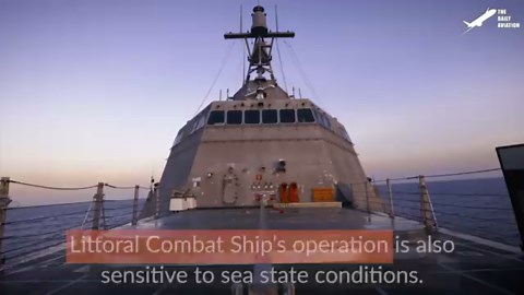 Massive 8,000-Ton US Navy Destroyer Battling Fierce Seas