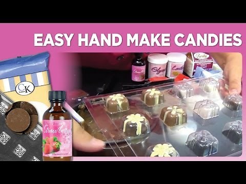 Easy Hand Made Candies using Candy Molds and Homemade Fillings by www.SweetWise.com