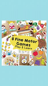 8 Fine Motor Games 🎉 All your favorite fine motor games in one place! 🎲 From color matching to skill-building fun, these activities help young learners grow through play. Watch them in action! 🛒 Check them out in our store for easy, fun learning! #chanafavors #kidslearning #finemotorskills #learningisfun #preschoolactivities | Chanafavors