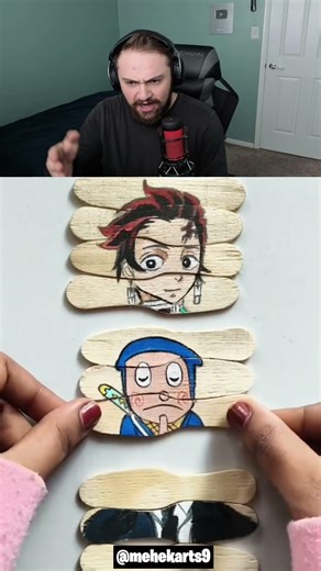 Anime Character Stick Art! 😳🤯 #shorts