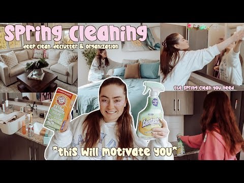 MASSIVE SPRING CLEANING & ORGANIZATION VLOG 2026🌷🧼 deep cleaning video *satisfying & motivating*