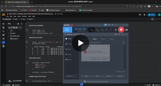 #deeplearning #rbm #restrictedboltzmannmachine #machinelearning #ai #recommendationsystem #movielens #neuralnetworks #datascience #learningjourney #day54 #handson #deeplearningprojects | jagdesh .