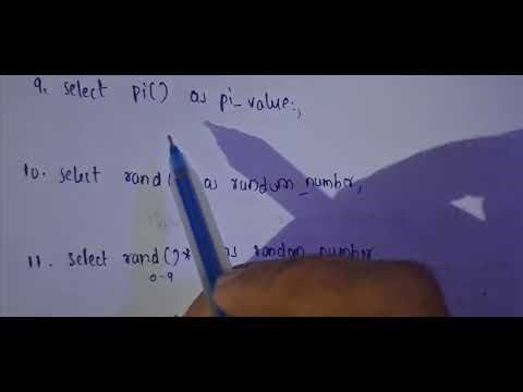 SQL part 11 math function