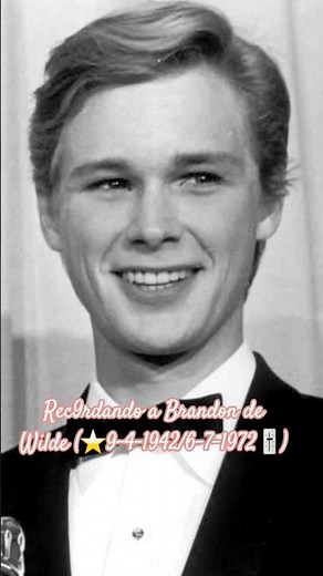 On 9-4-1942, actor Brandon de Wilde was born; he died 30 years later (⭐️9-4-1942/6-7-1972🎚)