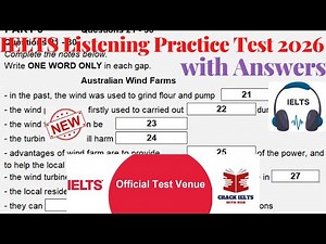 IELTS Listening Actual Test 2026 with Answers