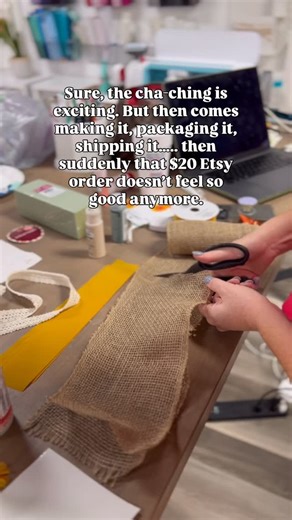 That “cha-ching” isn’t worth it if it costs you your sanity. 💀 At first, that Etsy notification feels like pure magic… but then reality hits— making, packing, shipping, post office runs, and endless customer messages. Suddenly, that $20 order feels more like a $2 order after you’ve considered all that you’ve put into it… 😅 The problem isn’t Etsy— it’s the way most people are building their shops. There’s a smarter, simpler way to make sales without drowning in busywork, and we’re going to show