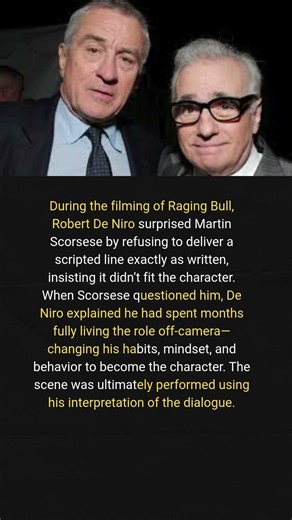 The Only Time Robert De Niro Refused a Line in Raging Bull