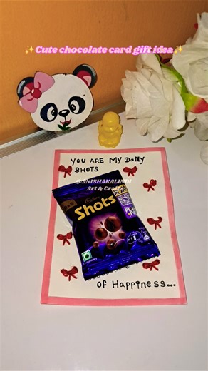 🎀DIY Shots chocolate pun card🎀handmade cards for your loved ones#shorts​​​​​​​#trendingnow​​​​​​​