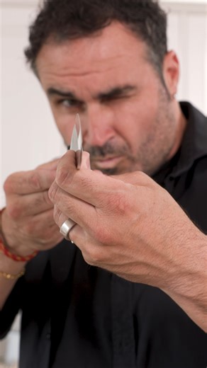 4.4K views · 11 reactions | Sharpening your knives is a must if you're wanting to keep the blades nice and crisp  @thecrazybull gives us his tips for sharpening even the bluntest of blades with a waterstone! Stay tuned to see how to sharpen your knife with a steel sharpener ⚡ | Harris Scarfe | Facebook