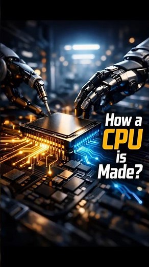 How a CPU Is Made? (From Sand to Chip) #CPU #viral #intel #AMD #AIAnimation #short #Processor