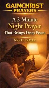 2-Minute Prayer to Sleep Peacefully Tonight #bedtime #prayer #nightprayer