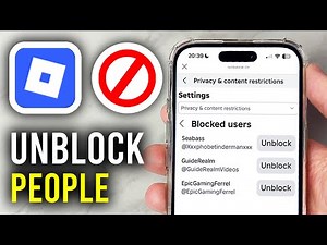 How To Unblock People On Roblox - Step By Step