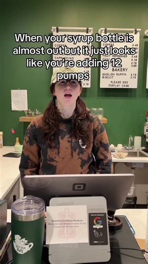 Coffee Barista Tricks: Using the Last Drops of Syrup