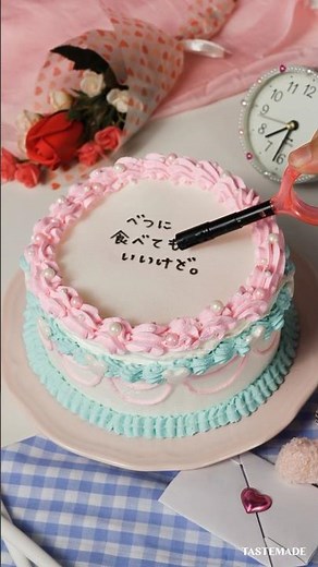 この日ぐらいは...素直になりたい母の日ケーキ💐 #母の日 #母の日ケーキ #手作りスイーツ #ケーキのレシピ #shorts