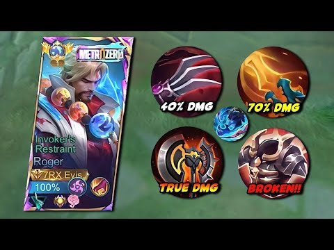 GLOBAL ROGER NEW SUSTAIN AND DAMAGE BUILD!! 2025 (100% BROKEN) | MLBB