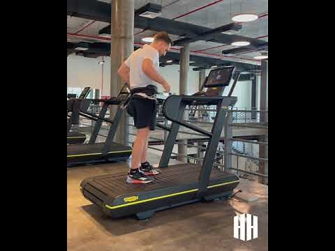 Checking out the TechnoGym SkillRun - Sled Push and Parachute Run