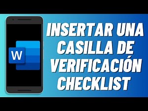 Cómo insertar una casilla de verificación checklist en Word (2025)