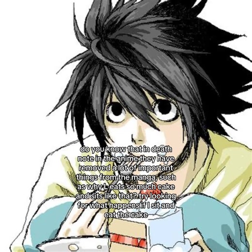 Exploring Death Note: Cake and L's Quirks