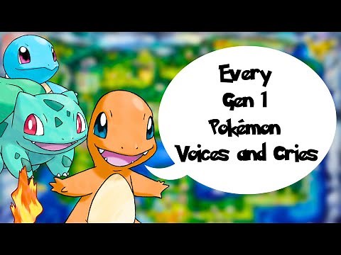 Every Gen 1 Pokémon Voices and Cries ‪@eganimation442‬
