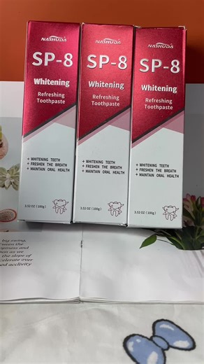 NASHUDA SP8 Triple Whitening Toothpaste: Improved formula manage oral health, remove stains , prevent yellowing of teeth, freshen breath#tiktok#tiktok #TikTokShopBacktoSchool