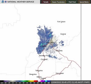 1.5K views · 41 reactions | Radar loop shows snow developing west of Fairbanks and moving east. | US National Weather Service Fairbanks Alaska | Facebook