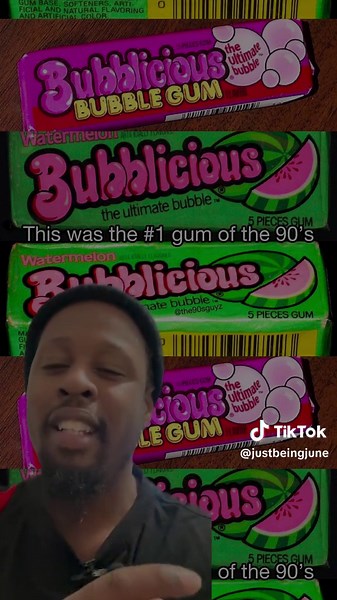 Bubblicious Gum #justbeingjunie #bubblicious #gum #nostalgia #retro #fyo #foryou #review #tiktok