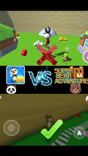 Winner Decided! 😱 🐻super bear adventure 🆚🐼panda hero adventure #superbear