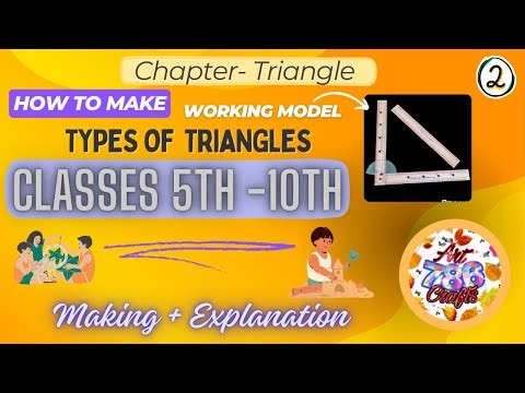 Working model on types of triangle | Type of triangle by sides | Types of triangle #2
