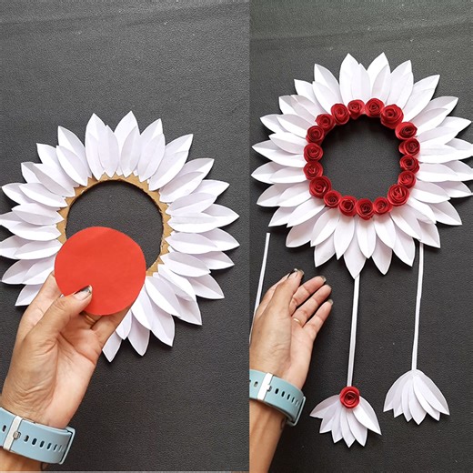 awesome paper wall hanging for christmas house decorations | My Arts & Crafts