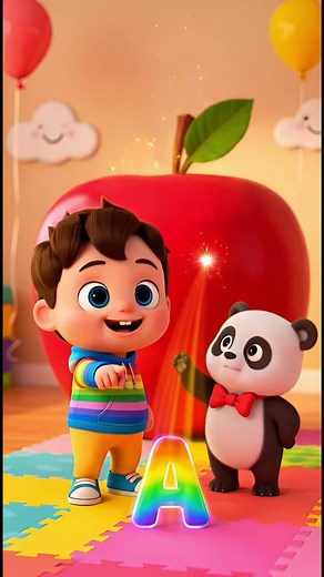 ABCD Alphabet Learning 🥰🥰🥰 Kids educational video ❤️ #kidslearning #kidseducationalvideos #KidsCartoon #3DAnimation #viral