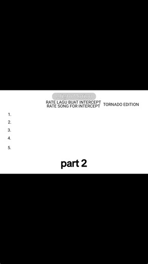 rate song for intecept || part 2