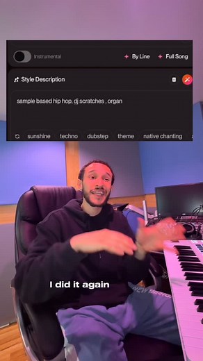 Devan Ibiza on Instagram: "MUSICIANS, PRODUCERS, SONGWRITERS… get on this asap. this new @sunomusic is insane  What yall think? #ai #suno #musicproducer #beats #creativity"