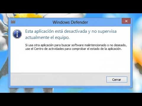 Desactivar y Activar Windows Defender en Windows 8