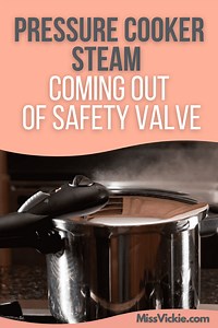 Pressure Cooker Steam Coming Out of Safety Valve - Miss Vickie