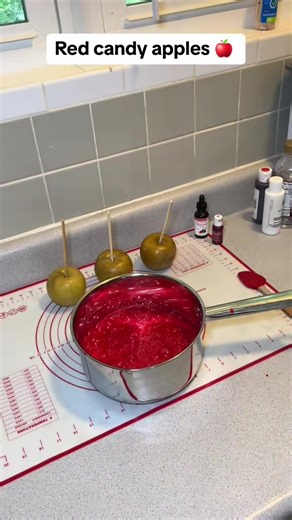The perfect red candy 🍎 #candyapple | Candy Apple