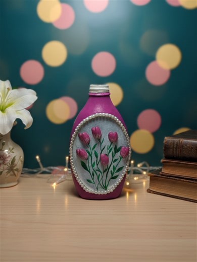 DIY 3D Tulip Flower Decoration Using Pistachio Shells