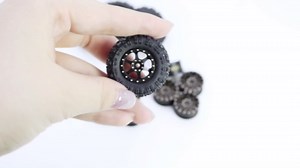 4pcs 0.7'' Soft Rubber Tires with Sponge Insert Tire Skins for Axial 1/30 SCX30 Ford Bronco Jeep Wrangler JLU 4x4 RC Crawler Upgrade