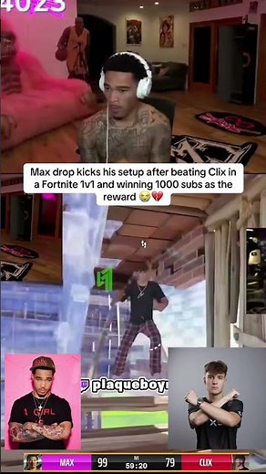 Clix Loses to Max in 1v1😱#fortnite #twitch