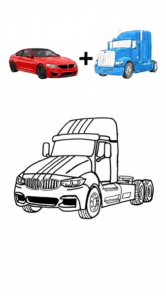 Çocuklar için Kamyon Çizimi 🚚Truck Drawing for Kids #drawingtutorial #drawingcars #kolayçizim